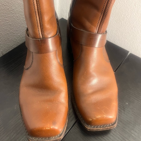 Men’s Custom Biker Double Harness Saddle Colored Boots - Picture 3 of 11